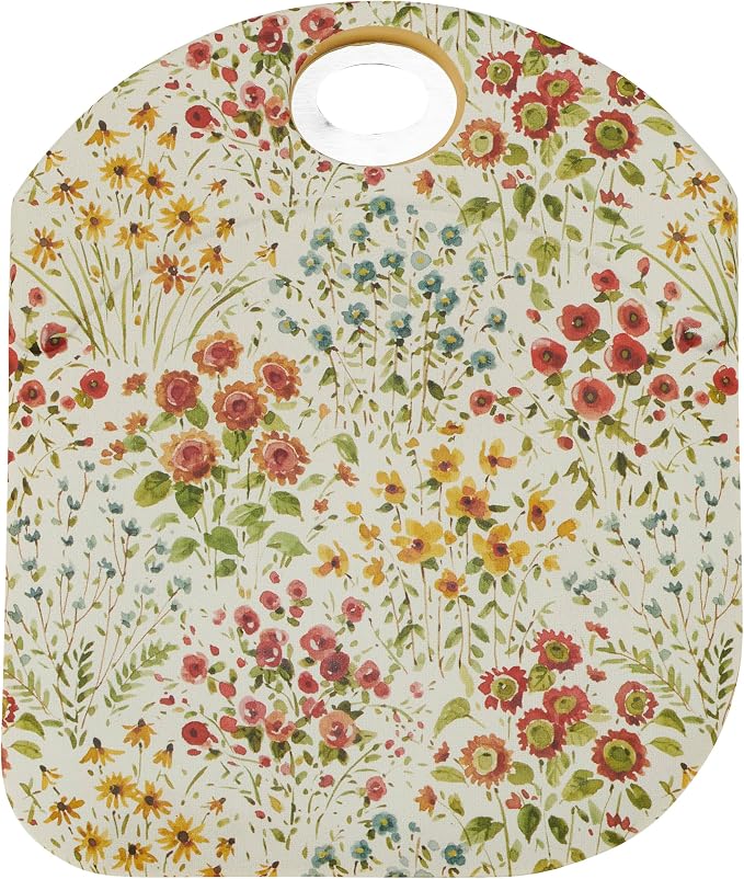 Primitives by Kathy Fall Wildflowers Decorative Kitchen Bowl Scraper Full Color Design/double-sided silicone/watercolor style/stainless steel handle/convenient measurement equivalents/seasonal accent
