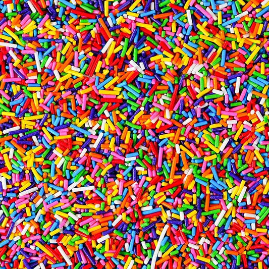 Rainbow Sprinkles Bulk for Baking 7 oz - Rainbow Jimmies Sprinkles for Baking Cookies, Cakes, Cupcakes, Ice Cream, Chocolate | Perfect for Birthday Christmas Parties & Celebrations