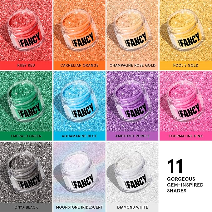 Fancy Sprinkles Onyx Black Edible Glitter | Luster Dust for Drinks, Cocktails & Cake Decorating | Vegan, Gluten Free, Non-GMO | Made in USA | 4gm
