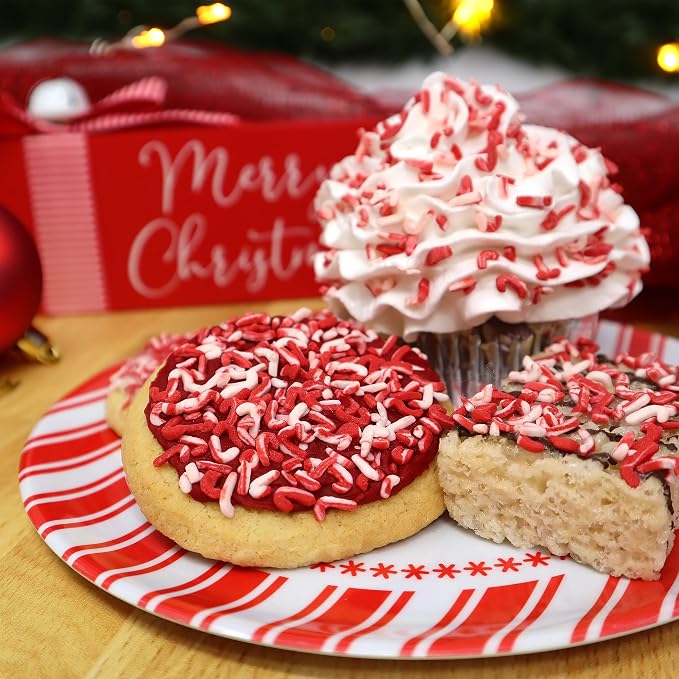 Mystic Sprinkles 4 Cell Sprinkle Assortments (Candy Cane Kisses, Midi)