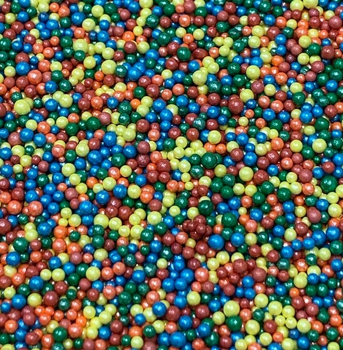 COOL MOM SPRINKLES Primary Color Nonpareils Sprinkles (4 oz.) – Themed Birthday Sprinkles for Decorating Cakes, Cupcakes, Cookies & Desserts – Mixed in the USA/Gluten-Free (Primary Color Nonpareils)