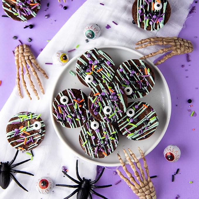 Sweets Indeed Sprinklefetti Monster Mash Sprinkles – 4 oz Jar | Halloween Sprinkle Mix with Candy Eyeballs, Jimmies, Nonpareils & Confetti | Cupcake & Cake Decorations