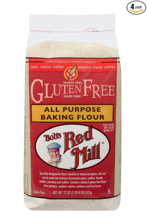 Bob's Red Mill Gluten Free All Purpose Baking Flour, 22 Oz (4 Pack)