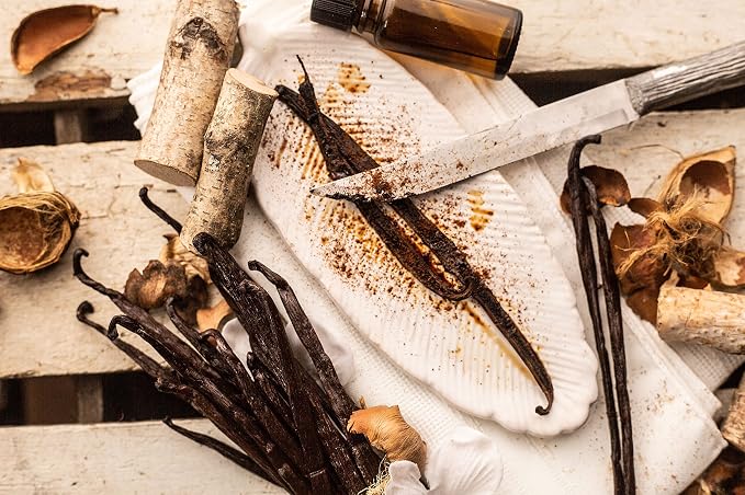 1/2 LB Organic Madagascar Vanilla Beans - Whole Extract Grade B Pods for Baking, Homemade Extract, Brewing, Coffee, Cooking - 8 Ounces