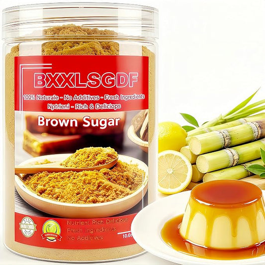 Dark Brown Sugar Granulated Brown Sugar 10oz Sealed Containers | Traditional Cane Sugar Dark Brown Sugar Great for Baking Rich Caramel Flavor Sweetener Beverages Sauces & Food Service