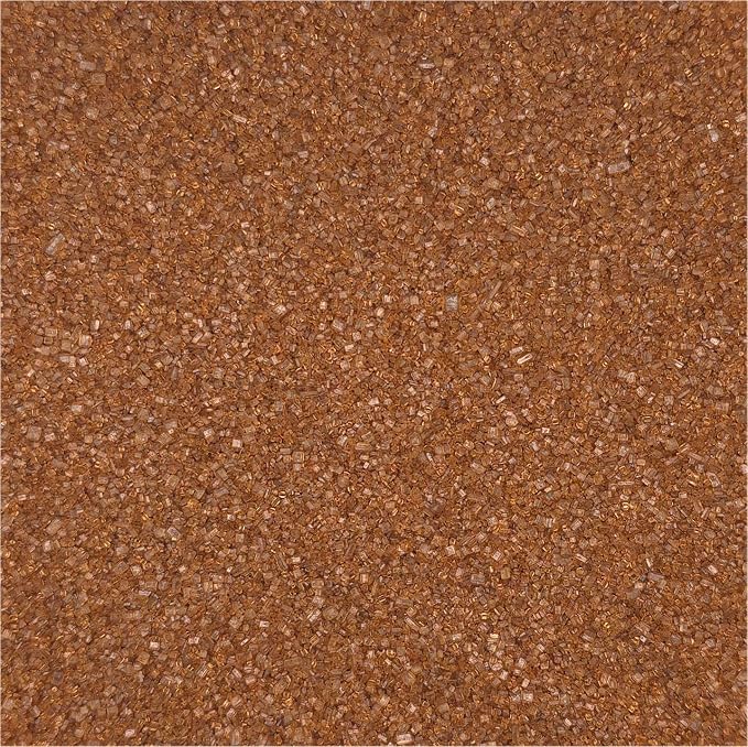 NCS Brown Coarse Sanding Sugar, Crystal Decorating Sugar for Baking & Drink Rims, 7 oz