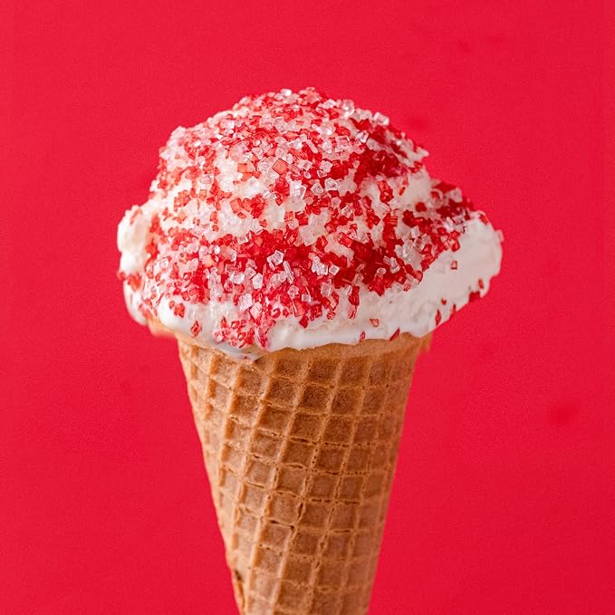 Sweets Indeed Peppermint Sugar Topping – 5.11 oz Holiday Candy Cane Finish | Festive Peppermint Sugar for Cakes, Cookies, Hot Cocoa & Christmas Desserts