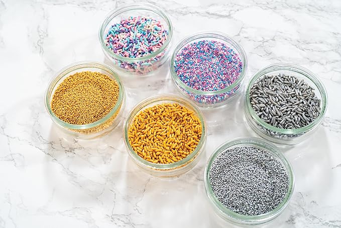 Bakerpan Edible Pastel Jimmies Sprinkles 4.3 oz - Summer Sprinkles for Cake Decorating, Cupcakes, Cookies, Birthdays & Weddings | Kosher, Gluten-Free, Made in USA
