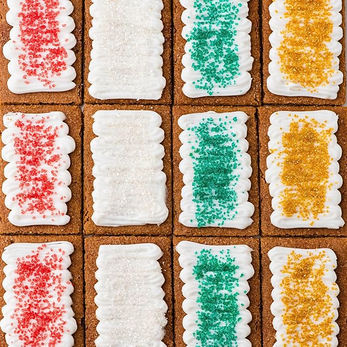 Sweets Indeed Sprinkles, 4 Pack, Edible Sprinkle Mix, Perfect for Cake Decorations, Baking, Ice Cream, Cookies, Cupcake Topper (Holiday Sugar)