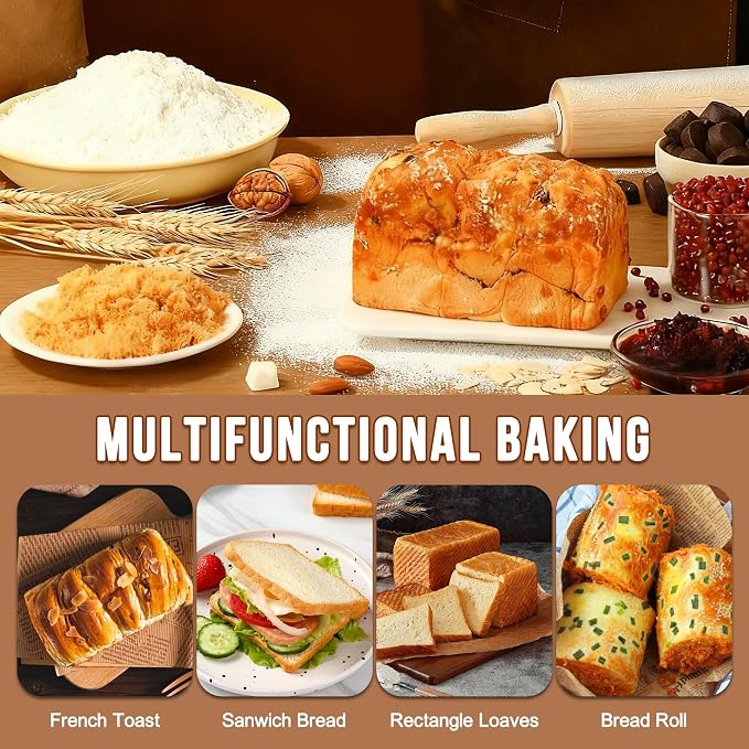 2 Pack Pullman Loaf Pan with Lid, 1 lb Dough Capacity Non-Stick Bakeware for Baking Bread, Carbon Steel Bread Toast Box with Cover, Homemade Sandwich Toast, Black