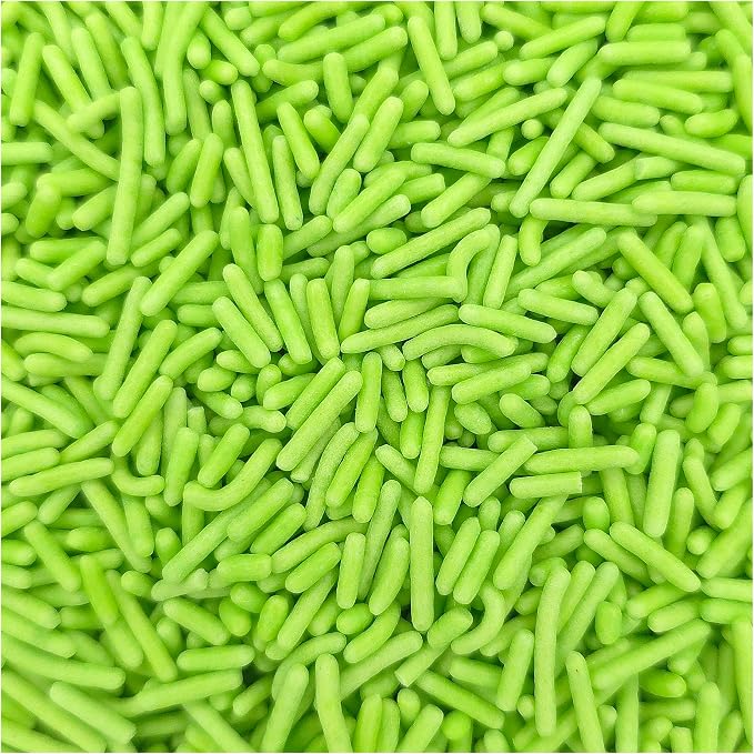NCS Lime Green Jimmies Edible Sprinkles – Cupcake, Cake & Cookie Decorations, 7 oz