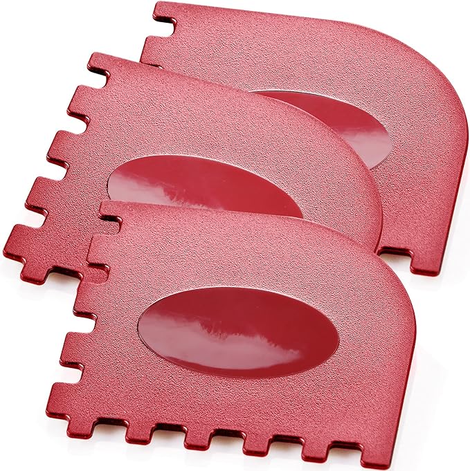 3 Set Plastic Grill Pan Scraper Tool for Griddle Cleaner and Cast Iron Accessories - Kitchen Cleaning Tool Kit