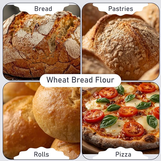 Great River Milling Organic Unbleached Wheat Bread Flour | Artisan Bread Flour for Baking | Multi-Purpose Wheat, Unbromated, Non-GMO, Kosher | 25 Lb (Pack Of 1)