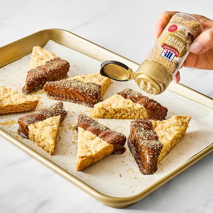McCormick Finishing Sugar Variety Pack, Limited Edition, Includes Seasonal Winter Flavors Like Chocolate Hazelnut, Candy Cane, English Toffee, and Spiced Orange, For Baking & Beverages, 14.82 oz