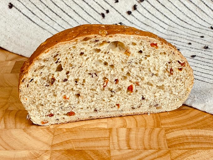 Molibake Fitness Bread Mix – Pack of 4 – All-Natural High-Fiber Bread Mix for Bread Machine and Oven – 15 oz – Whole Grain Breads Mix with Carrots, Oats, Flax, Sunflower & Sesame Seeds – Easy-to-Use Bread Maker Mix for Homemade Baking