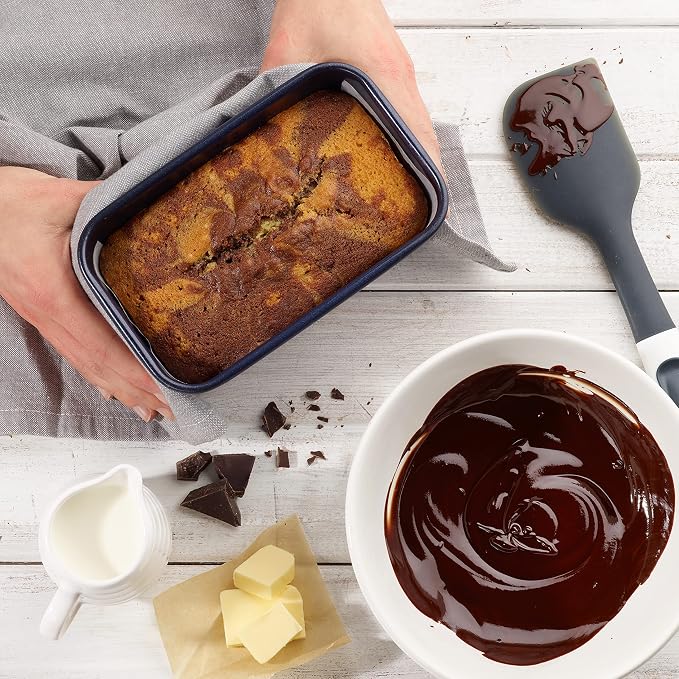 Zyliss E980198 Non-Stick Loaf Tin | 1L/1lb | Carbon Steel | Dark Blue | Bread Tin for Baking/Bakeware | Dishwasher Safe | 5 Year Guarantee
