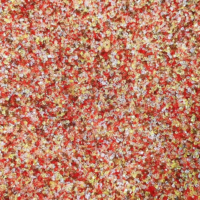 Sentovac Autumn Sanding Sugar Crystals for Baking Edible Fall Thanking Themed Crystals Sparkling Sugar Sprinkles Cake Cookie Cupcake Topper Ice Cream Decoration Supplies