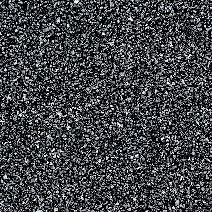 Black Sanding Sugar | Black Sprinkles | Edible Coarse Sugar Crystals | For Baking Dessert Decorating, Cake, Cupcake, Cookie, Ice Cream | Halloween Graduation Holiday Party | 4.6 Ounces