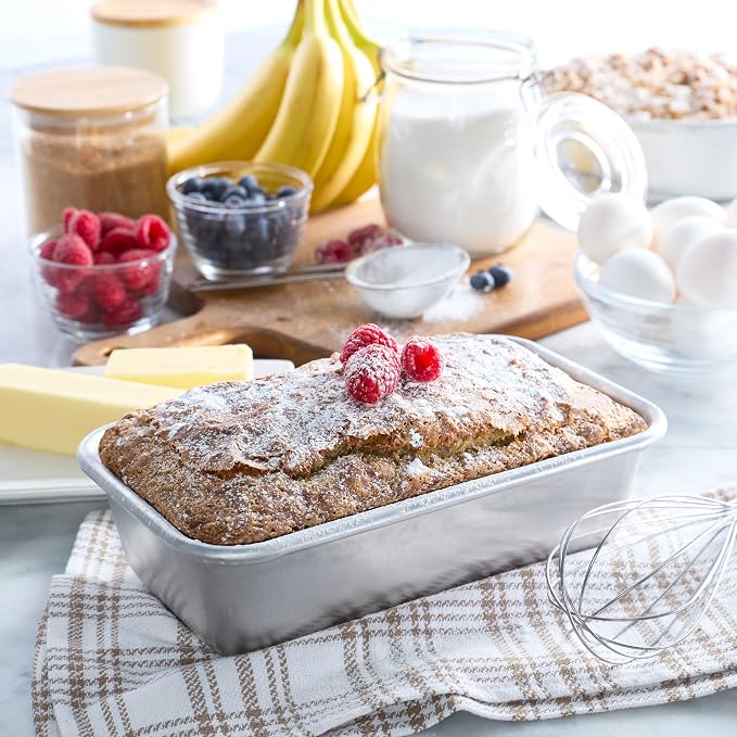 Chigcago Metallic Recyled Aluminum 9x5 Loaf Pan, Made With Reycled Aluminum, Perfect For Everyday And Small Batch Baking (Pack of 6)