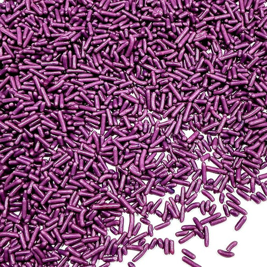 Homipooty Purple Soft Jimmies Sprinkles Edible Candy Jimmies Sprinkles for Cake Decorating 78g/2.75oz Cookie Cupcake Topper Ice Cream