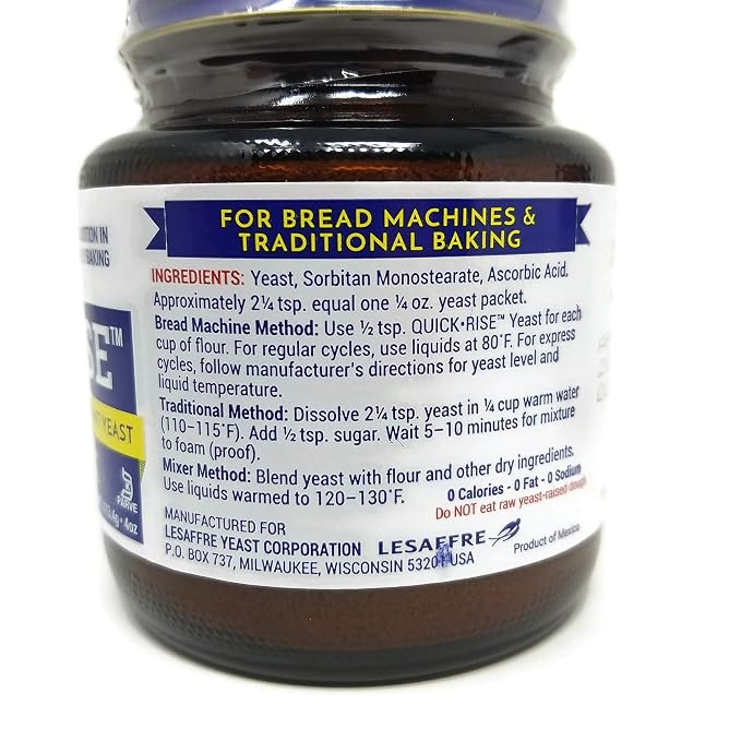 Red Star Yeast Jar Quick Rise -PACK OF 2