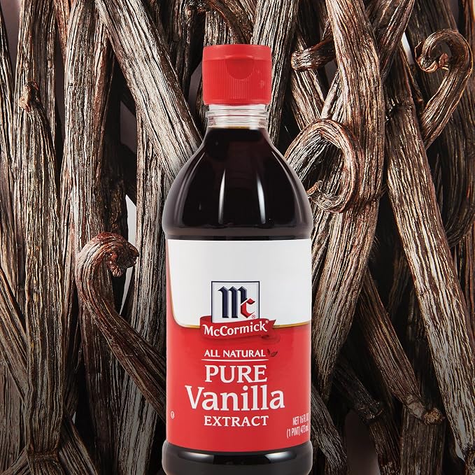 McCormick Vanilla Extract, Pure, No Corn Syrup, Gluten Free, Rich, Sweet Flavor and Aroma for Baking and Savory Dishes, 16 fl oz