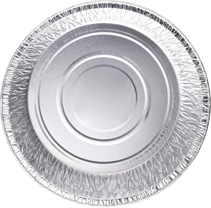 10-Inch Aluminum Dutch Oven Liner Pans | Disposable Cake Pan and Extra Deep Aluminum Foil Pans for Baking, Freezing, and Storage | Durable Aluminum Round Baking Pans | 10 Count