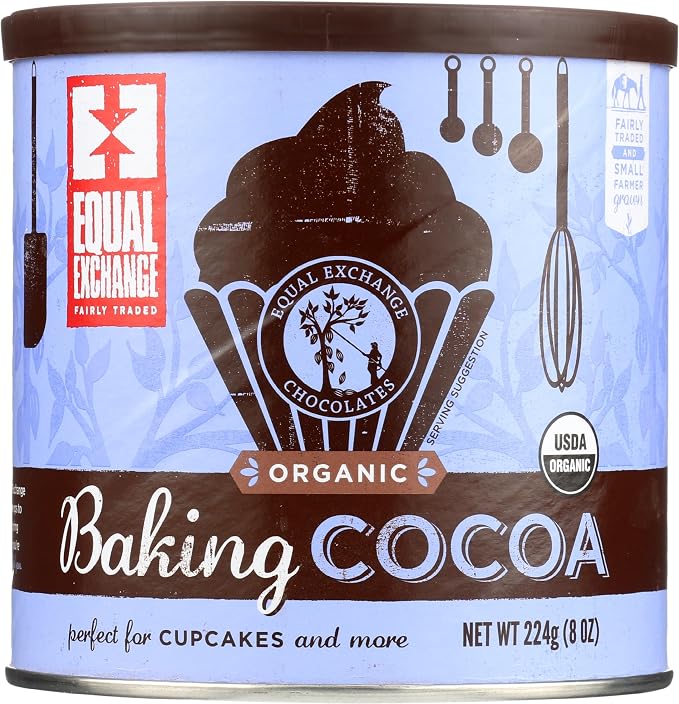 Equal Exchange, Cocoa Powder Baking Unsweetened Organic, 8 Ounce