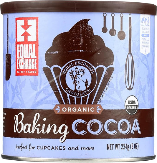 Equal Exchange, Cocoa Powder Baking Unsweetened Organic, 8 Ounce