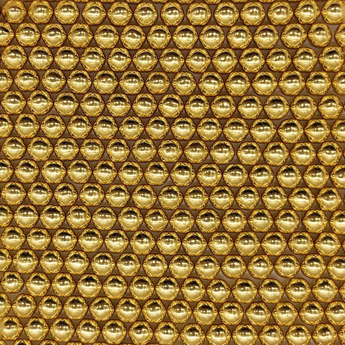 Edible Super Gold Pearl Sugar Sprinkles Candy 7mm Mini Pearls Cake Decorations Cupcake Toppers Cookie Decorating Perfect for Wedding Party Valentine Halloween Christmas Supplies 3OZ