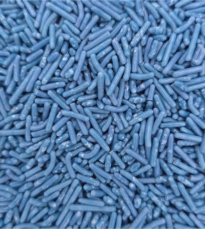 NCS Classic Blue Jimmies Edible Sprinkles – Cupcake, Cake & Cookie Decorations, 7 oz