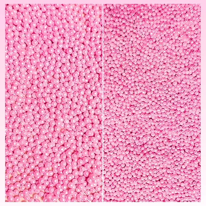 Confect Sprinkles for Cakes & Cupcakes – Assorted Pack of 5 Girly Dream Baby Shower Pearl Sprinkles –Edible Cake Topping for Cupcakes, Cookies, Desserts – Celebration Baking Decoration – Vegan, Gluten-Free, Nut-Free, Soy-Free, Dairy-Free , Handcrafted ...