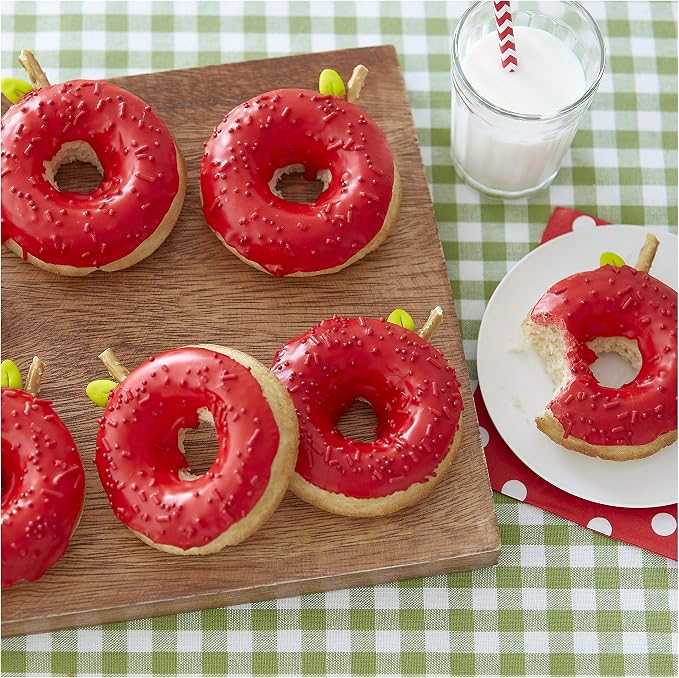 Wilton Non-Stick Food-Grade Silicone Donut Pans, Baking Pans, Set of 2