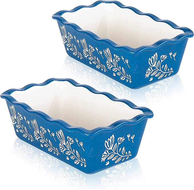 Wisenvoy Loaf Pan Bread Pan Ceramic loaf pans for baking Porcelain Baking Pans Nonstick Bread Pans for Baking