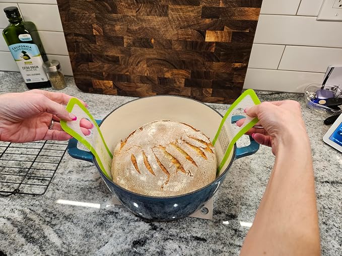 Fox Run Bread Sling Non-Stick Silicone For 4 or 5 Quart Dutch Ovens, Includes Measurements and Conversion Chart