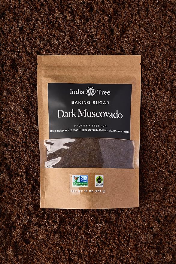 India Tree Dark Muscovado Sugar, 1 Pound