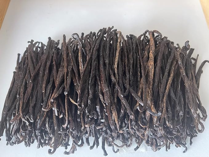 2oz Madagascar Organic Vanilla Beans Extract Exclusive Grade B. Certified USDA Organic | Weight - 2 Ounces (1/8 Lb) by FITNCLEAN VANILLA Bulk Dry Whole NON-GMO Pods