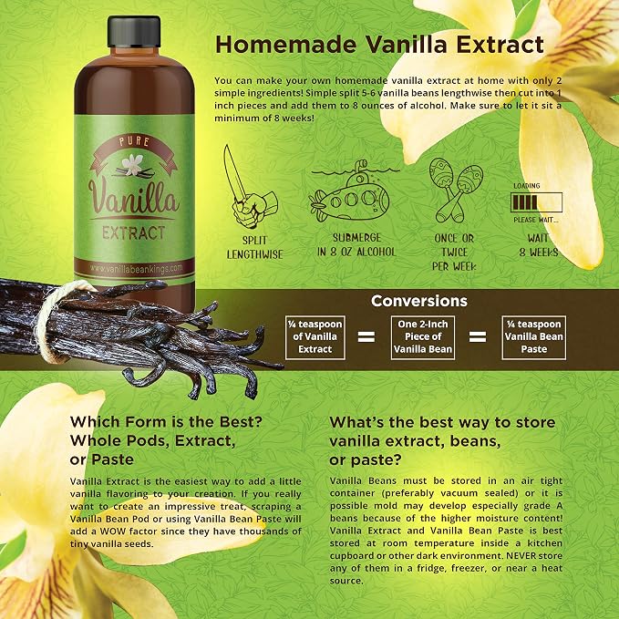 Vanilla Bean Paste for Baking and Cooking - Gourmet Madagascar Bourbon Blend made with Real Vanilla Seeds - 5 Gallons