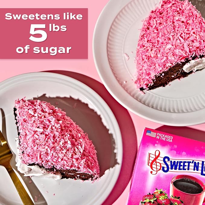 Sweet'N Low Zero Calorie Bulk Sweetener, 8 oz. Box, Granulated Sugar Substitute for Baking, Coffee, Tea and More, Kosher & Gluten Free, Low Glycemic Index (Pack of 6)