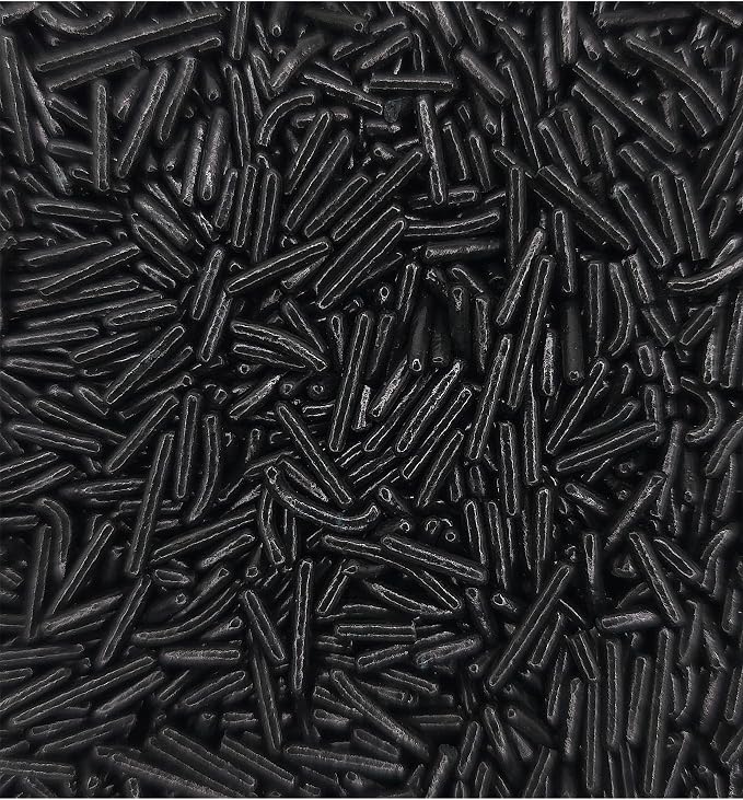 NCS Black Jimmies Edible Sprinkles – Cupcake, Cake & Cookie Decorations, 7 oz