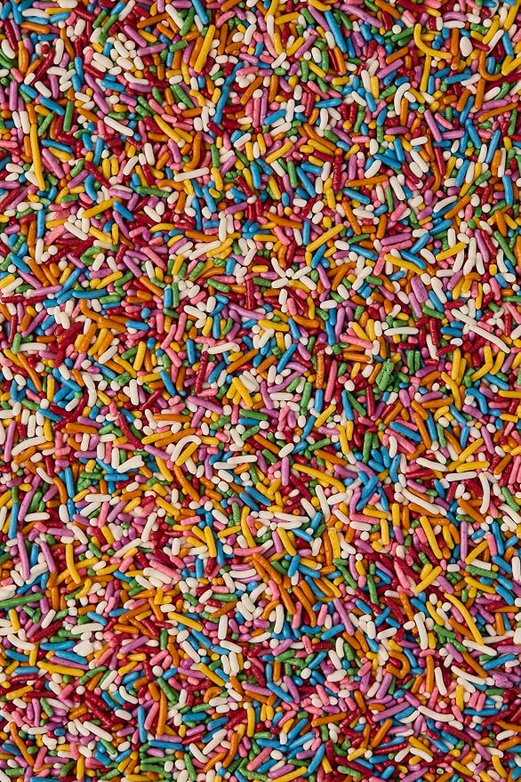 India Tree Nature’s Colors Carnival Sprinkles, 3 oz Glass Jar