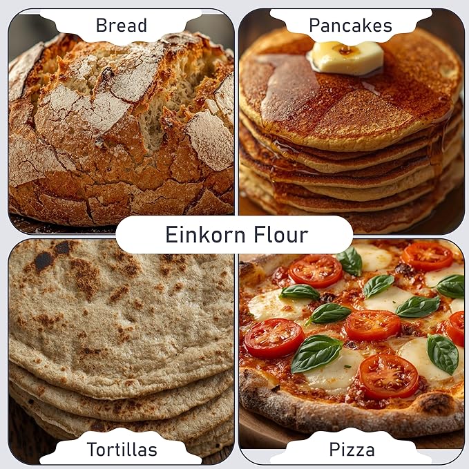 Great River Milling Organic Einkorn Flour | Ancient Whole Wheat Flour | Non-GMO, Kosher, High-Protein | Nutrient-Rich, Healthier All-Purpose Flour Alternative for Baking | 5 Lb (Pack of 1)