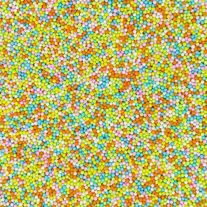 Dynastang 2mm Easter Pearls Sprinkles Edible Pearls Cake Decorating Stars Cake Decorations Cupcake Toppers Cookie Decorating Perfect for Cakes, Cupcakes, Desserts Toppings 3OZ
