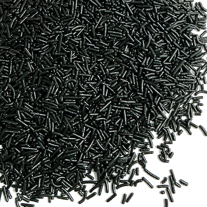 Homipooty Black Soft Jimmies Sprinkles Edible Candy Jimmies Sprinkles for Cake Decorating 78g/2.75oz Cookie Cupcake Topper Ice Cream