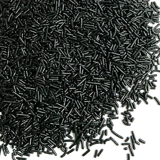 Homipooty Black Soft Jimmies Sprinkles Edible Candy Jimmies Sprinkles for Cake Decorating 78g/2.75oz Cookie Cupcake Topper Ice Cream