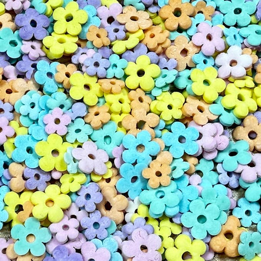 Sentovac Edible Small Flowers Sprinkles for Decorating | Edible Cake Cupcake Topper Decorations |1 Bottle 2.47oz/ 70g | Cake Cupcakes and Ice Cream Topper Decorations