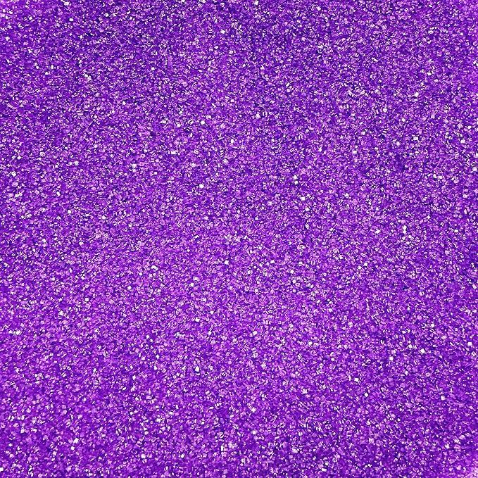 Edible Purple Sanding Sugar Sprinkles 142g/ 5.01oz Sugar Crystals for Cake Decorating Candy Baking Decorations Ice Cream Toppings and Cookie Decorating for Valentines Halloween Christmas