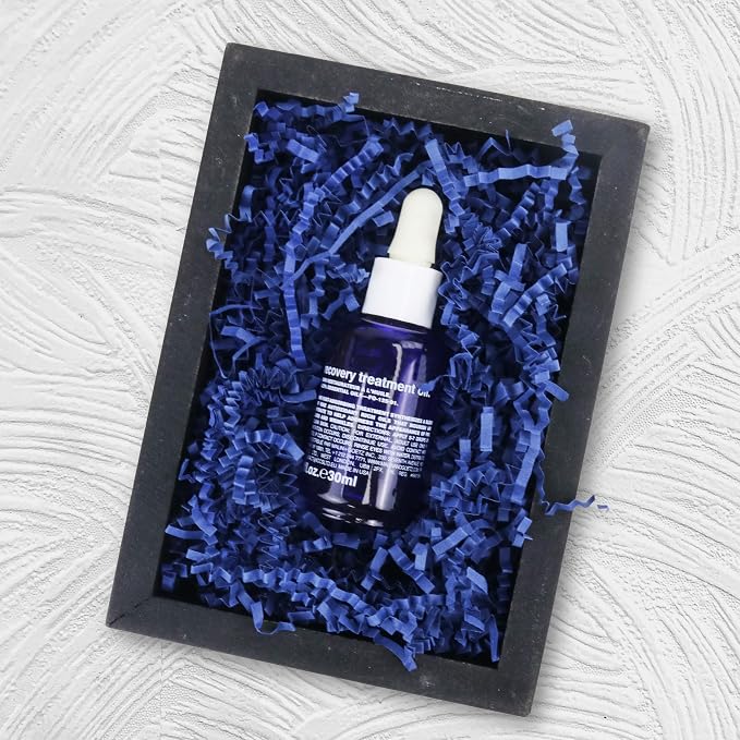 MagicWater Crinkle Cut Paper for Gift Baskets - 2LB - Navy Blue - Perfect for Shredded Paper Filler, Basket Filler, Gift Boxes, Bridesmaid Gifts, Christmas Stuffers & More – Ideal for All Occasions