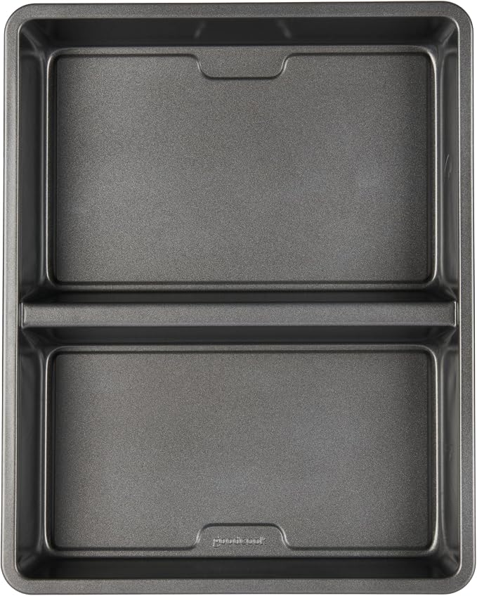 GoodCook Premium Nonstick Divided Baking Pan, 11 x 14-Inch