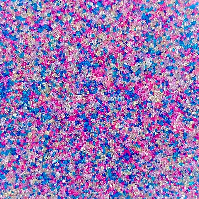 Sentovac Rainbow Sanding Sugar Crystals for Baking Edible Colorful Pastel Easter Crystals Sparkling Sugar Sprinkles Cake Cookie Cupcake Topper Ice Cream Decoration Supplies